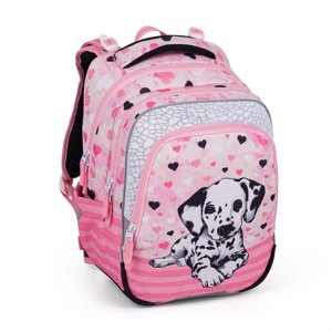 Bagmaster BETA 24 A školní batoh – dalmatin růžová 23 l 230265