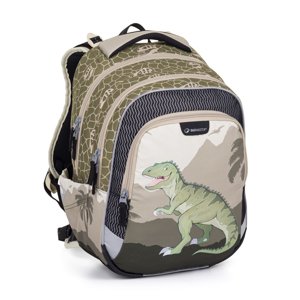 Bagmaster LUMI 24 C školní batoh – dinosaurus zelená 23 l 230262