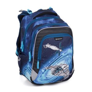 Bagmaster LUMI 24 D školní batoh – vesmírná loď modrá 23 l 230263