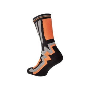 KNOXFIELD LONG Ponožky černá / oranžová 41-42 03160041C1741