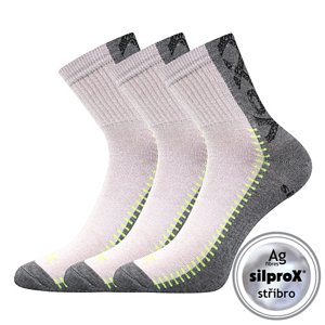VOXX ponožky Revolt světle šedá 3 pár 35-38 102239