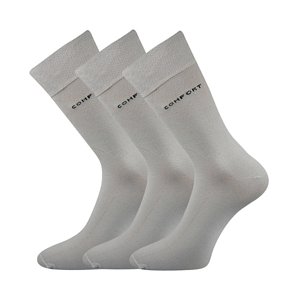 BOMA ponožky Comfort světle šedá 3 pár 39-42 100302