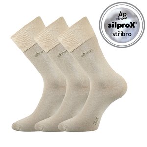 LONKA ponožky Desilve béžová 3 pár 35-38 100530