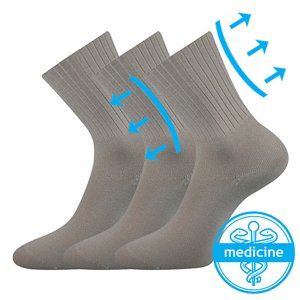 BOMA ponožky Diarten světle šedá 3 pár 35-37 100582