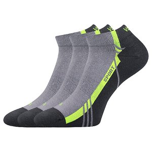 VOXX ponožky Pinas světle šedá 3 pár 35-38 113271