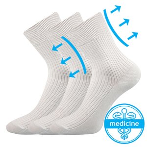 BOMA ponožky Viktor bílá 3 pár 43-45 102132