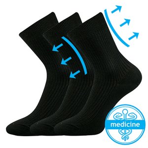 BOMA ponožky Viktor černá 3 pár 43-45 102133