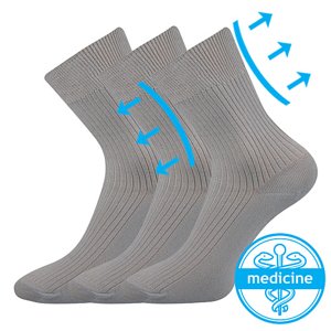 BOMA® ponožky Viktor světle šedá 3 pár 41-42 102128
