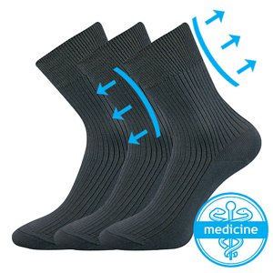 BOMA® ponožky Viktor tmavě šedá 3 pár 41-42 102130