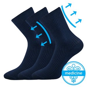 BOMA ponožky Viktorka tmavě modrá 3 pár 38-39 102155