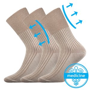 BOMA® ponožky Zdrav. béžová 3 pár 38-39 102163