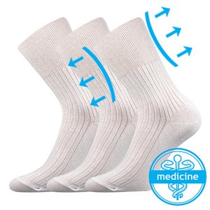 BOMA ponožky Zdrav. bílá 3 pár 41-42 102170