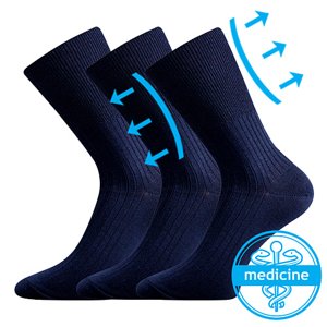 BOMA® ponožky Zdrav. tmavě modrá 3 pár 43-45 102179