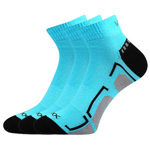 VOXX ponožky Flashik neon tyrkys 3 pár 20-24 112833