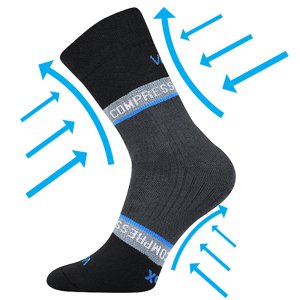 VOXX kompresní ponožky Fixan černá 1 pár 43-46 102959