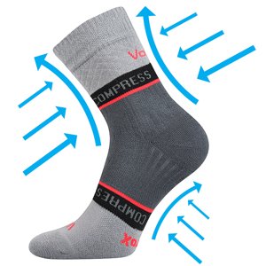 VOXX kompresní ponožky Fixan světle šedá 1 pár 35-38 102952