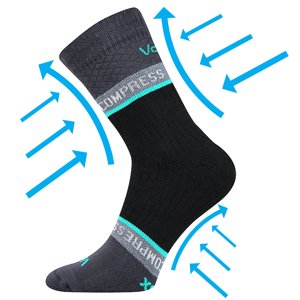 VOXX kompresní ponožky Fixan tmavě šedá 1 pár 39-42 102957