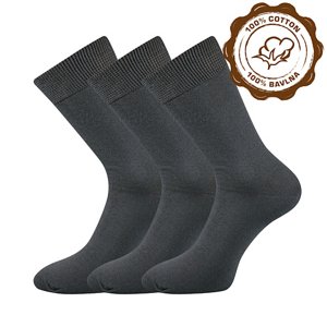 LONKA ponožky Habin tmavě šedá 3 pár 41-42 101078