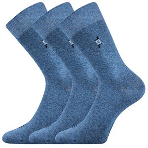 LONKA® ponožky Despok jeans melé 3 pár 43-46 114767