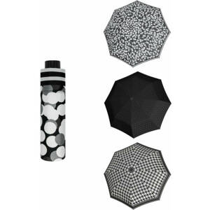Doppler Havanna Fiber BlackWhite Dámský ultralehký mini deštník vzor 1 722365BW01