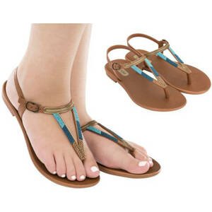 Grendha Cacau Rustic Sandal 17873-90269 Dámské sandály hnědé 40