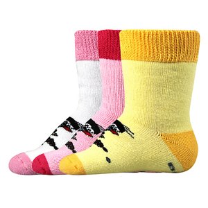BOMA® ponožky Krteček froté mix B - holka 3 pár 14-17 108960