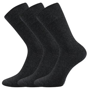 LONKA ponožky Diagram antracit melé 3 pár 39-42 115460