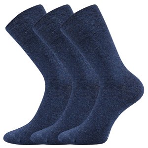 LONKA ponožky Diagram jeans melé 3 pár 35-38 115453