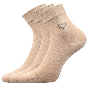 LONKA® ponožky Filiona béžová 3 pár 35-38 116331