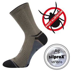VOXX® ponožky Optifan 03 khaki 1 pár 35-38 116429