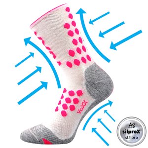 VOXX kompresní ponožky Finish bílá 1 pár 35-38 116735