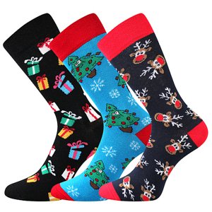 BOMA ponožky Vánoční mix C 3 pár 39-42 116902