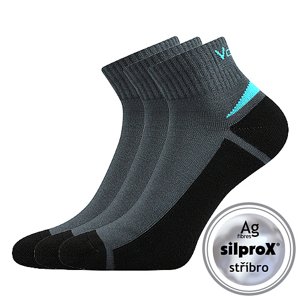VOXX® ponožky Aston silproX tmavě šedá 3 pár 35-38 102272