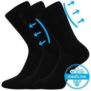 LONKA® ponožky Finego černá 3 pár 39-42 115439