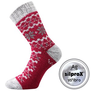 VOXX® ponožky Trondelag magenta 1 pár 39-42 117188