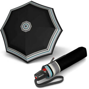 Knirps T.200 Medium Duomatic Grace Black Dámský plně automatický deštník 9532004101
