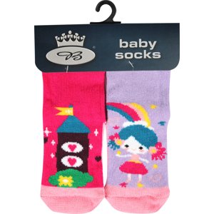 BOMA® ponožky Dora hrad+princezna 1 pár 18-20 117250
