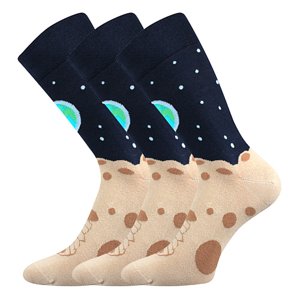 LONKA ponožky Twidor vesmír 3 pár 39-42 117443