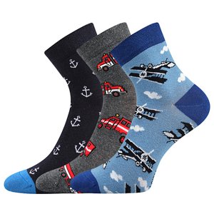 LONKA ponožky Dedotik mix A - kluk 3 pár 20-24 117501