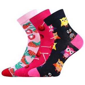 LONKA ponožky Dedotik mix B - holka 3 pár 20-24 117505