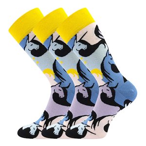 LONKA ponožky Twidor jednorožci 3 pár 39-42 118039