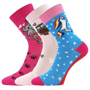 BOMA ponožky 057-21-43 12/XII mix C - holka 3 pár 20-24 117897