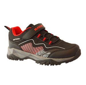 Navaho N7-509-26-02 Dětské softshellové boty černo / červené 28