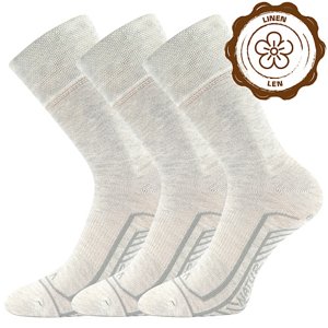 VOXX® ponožky Linemul režná melé 3 pár 35-38 118830