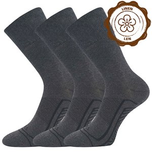 VOXX ponožky Linemul antracit melé 3 pár 43-46 118838