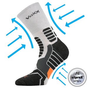 VOXX kompresní ponožky Ronin sv.šedá 1 pár 35-38 111135