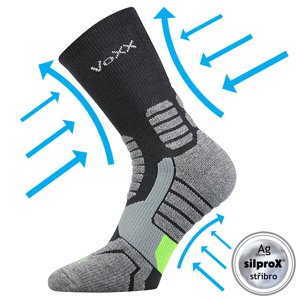 VOXX kompresní ponožky Ronin tm.šedá 1 pár 35-38 111136