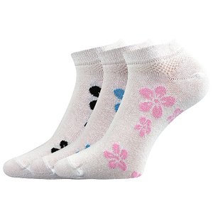 BOMA ponožky Piki 18 mix bílá 3 pár 35-38 108474