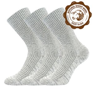 BOMA® ponožky Říp šedý melír 3 pár 35-37 103352