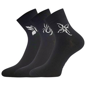 BOMA® ponožky Tatoo mix-černá 3 pár 35-38 102115